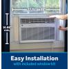 imageGE AWGP08WWA 8000 BTU Smart HeatCool Electronic Window Air Conditioner Perfect for Medium Size Bedroom or Living Room up to 350sqftRemote ControlEasy Install Kit Included WhiteWhite