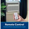 imageGE AWGP08WWA 8000 BTU Smart HeatCool Electronic Window Air Conditioner Perfect for Medium Size Bedroom or Living Room up to 350sqftRemote ControlEasy Install Kit Included WhiteWhite