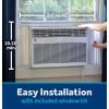 imageGE AWGP08WWA 8000 BTU Smart HeatCool Electronic Window Air Conditioner Perfect for Medium Size Bedroom or Living Room up to 350sqftRemote ControlEasy Install Kit Included WhiteWhite