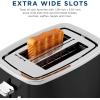 imageGE 4 Slice Toaster  Extra Wide Slots for Bagels Breads Waffles ampamp More  7 Shade Options  Countertop Kitchen Essentials  1500 watt WhiteBlack