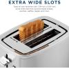 imageGE 4 Slice Toaster  Extra Wide Slots for Bagels Breads Waffles ampamp More  7 Shade Options  Countertop Kitchen Essentials  1500 watt WhiteStainless Steel