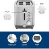 imageGE 4 Slice Toaster  Extra Wide Slots for Bagels Breads Waffles ampamp More  7 Shade Options  Countertop Kitchen Essentials  1500 watt WhiteStainless Steel