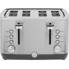 imageGE 4 Slice Toaster  Extra Wide Slots for Bagels Breads Waffles ampamp More  7 Shade Options  Countertop Kitchen Essentials  1500 watt WhiteStainless Steel