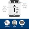 imageGE 4 Slice Toaster  Extra Wide Slots for Bagels Breads Waffles ampamp More  7 Shade Options  Countertop Kitchen Essentials  1500 watt WhiteWhite