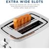 imageGE 4 Slice Toaster  Extra Wide Slots for Bagels Breads Waffles ampamp More  7 Shade Options  Countertop Kitchen Essentials  1500 watt WhiteWhite