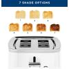 imageGE 4 Slice Toaster  Extra Wide Slots for Bagels Breads Waffles ampamp More  7 Shade Options  Countertop Kitchen Essentials  1500 watt WhiteWhite