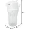 imageGE Whole House Water Filtration System Reduces Sediment Rust ampamp More Install Kit ampamp Accessories Included Filter Not Included Replace Filters FXHTC FXHSC Every 3 Months GXWH40L790 x 840 x 1640 inches
