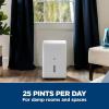 imageGE Portable Dehumidifier 25 Pint Perfect for Bedroom Basement ampamp Garage or Rooms up to 1500 Sq Ft Ideal for High Humidity Areas Complete with Empty Bucket Alarm ampamp Clean Filter Alert25 Pint