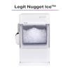 imageGE Profile Opal 20 Ultra Nugget Ice Maker with Scale Inhibiting Filter Scoop Included 38 lbs in 24 Hours Pellet Ice Machine with WiFi ampamp Smart Connected BlackStone White