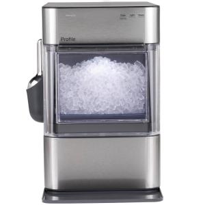 imageGE Profile Opal 20 Ultra Nugget Ice Maker with Scale Inhibiting Filter Scoop Included 38 lbs in 24 Hours Pellet Ice Machine with WiFi ampamp Smart Connected BlackStainless Steel