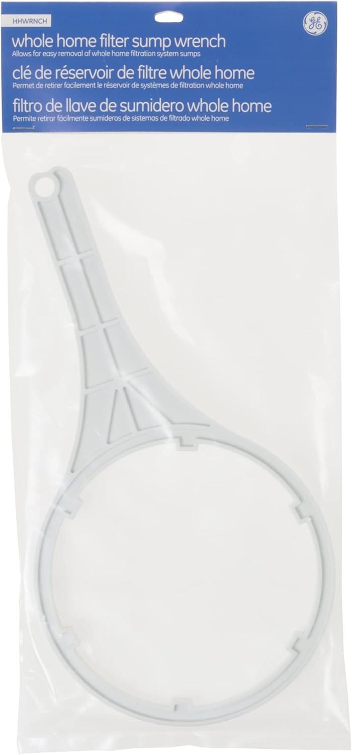 imageGE Plastic Water Filter Wrench  Allows for Easy Removal of AtHome Water Filtration System  Use for 1quot Water Filter Systems  White  HHWRNCH Only compatible with GXWH40L GXWH38S and GXWH35F