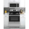 imageGE JVM3160RFSS 30quot OTR Microwave 16 cu ft 1000W 300 CFM Hood Vent LED Lighting Auto Defrost Easy Mount Install Stainless Steel