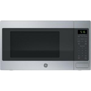 imageGE GCST16S1WBB Microwave Oven 1150watt 8 Auto Cooking Settings ChildLock Technology Kitchen Essentials for The Countertop Dorm Room or Apartment 16 Cu Ft Black16 CuFt Stainless Steel