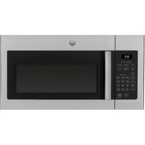 imageGE JVM3160RFSS 30quot OTR Microwave 16 cu ft 1000W 300 CFM Hood Vent LED Lighting Auto Defrost Easy Mount Install Stainless Steel