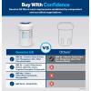 image:imageGE MWF Refrigerator Water Filter Genuine Replacement Filter Certified to Reduce Lead Sulfur and 50 Other Impurities Replace Every 6 Months for Best Results Pack of 2Pack of 2