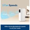 image:imageGE 5000 BTU DOE Portable Air Conditioner for Small Rooms up to 150 sq ft Compact 3in1 AC  Dehumidifier  Fan Auto Evaporation Remote EasyRoll Casters Window Kit Included White6 000 BTU  Standard
