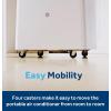 image:imageGE 5000 BTU DOE Portable Air Conditioner for Small Rooms up to 150 sq ft Compact 3in1 AC  Dehumidifier  Fan Auto Evaporation Remote EasyRoll Casters Window Kit Included White7 000 BTU  WIFI