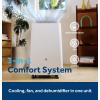 image:imageGE 5000 BTU DOE Portable Air Conditioner for Small Rooms up to 150 sq ft Compact 3in1 AC  Dehumidifier  Fan Auto Evaporation Remote EasyRoll Casters Window Kit Included White8 000 BTU  WIFI