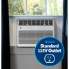 image:imageGE 8000 BTU Smart Window Air Conditioner with Heat Pump and Inverter for Rooms up to 350 sq ft Compact AC Window Unit with Heat WiFi AlexaGoogle Eco Mode Remote Easy Install Kit