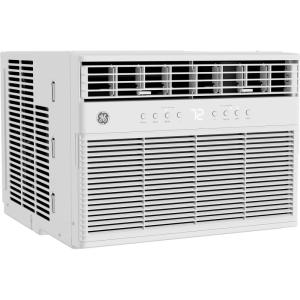 image:imageGE 8000 BTU Smart Window Air Conditioner with Heat Pump and Inverter for Rooms up to 350 sq ft Compact AC Window Unit with Heat WiFi AlexaGoogle Eco Mode Remote Easy Install Kit