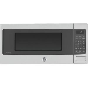 image:imageGE Profile PCHK11S1WWW 11 Cu Ft Countertop Microwave 800W Sensor Cooking ScantoCook WiFi Enable BuiltIn Capable WhiteStainless Steel