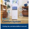 image:imageGE 8000 BTU DOE Smart Portable Air Conditioner for Rooms up to 350 Sq Ft Compact 3in1 AC with Dehumidifier amp Fan Auto Evaporation NoDrain Remote Window Kit Included5 000 BTU  Standard