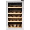 image:imageGE Wine Cooler amp Beverage Refrigerator  Mini Fridge With Lock amp Key Included  Complete With Oak Shelving Glass Exterior amp Warm Interior Lighting  Fits 109 Cans or 31 Wine Bottles  Stainless Steel