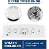 image:imageGE Dryer Timer Knob White WE01X24552