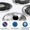 image:imageGE SensiTemp Coil Cooktop Replacement 4 Pack 2 8 Elements amp 2 6 Elements