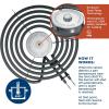image:imageGE SensiTemp Coil Cooktop Replacement 4 Pack 2 8 Elements amp 2 6 Elements