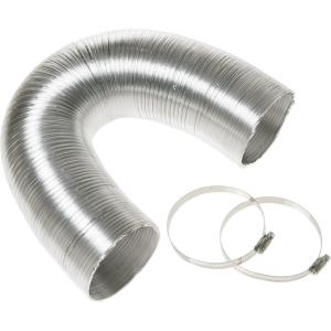 image:imageGE Appliances 8Foot Flexible Metal Dryer Duct WX08X10086 Genuine OEM Replacement Part for Dryers8 ft Dryer Duct