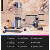 image:imageGE Profile Opal Ultra Countertop Nugget Ice Maker 1 Gallon XL Side Tank 38 lbsDay Nugget Pellet Ice Machine Scoop Included WiFi Smart Connected Moonstone BlueBlack Stainless Steel