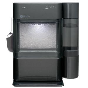 image:imageGE Profile Opal Ultra Countertop Nugget Ice Maker 1 Gallon XL Side Tank 38 lbsDay Nugget Pellet Ice Machine Scoop Included WiFi Smart Connected Moonstone BlueBlack Stainless Steel