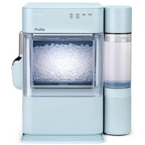 image:imageGE Profile Opal Ultra Countertop Nugget Ice Maker 1 Gallon XL Side Tank 38 lbsDay Nugget Pellet Ice Machine Scoop Included WiFi Smart Connected Moonstone BlueMoonstone Blue