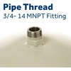 image:imageGE Appliances Water Heater Expansion Tank  21 Gallon PreCharged 40 PSI 34 MNPT Connection Max Temp 200F  Helps Protect Plumbing System