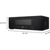 image:imageGE Profile 30 OvertheRange Low Profile Microwave 12 Cu Ft 1000 Watts 400 CFM Hood Vent LED Lighting Auto Defrost InstallerFriendly White UVM9125DYWWBlack