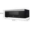 image:imageGE Profile 30 OvertheRange Low Profile Microwave 12 Cu Ft 1000 Watts 400 CFM Hood Vent LED Lighting Auto Defrost InstallerFriendly White UVM9125DYWWStainless Steel