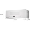 image:imageGE Profile 30 OvertheRange Low Profile Microwave 12 Cu Ft 1000 Watts 400 CFM Hood Vent LED Lighting Auto Defrost InstallerFriendly White UVM9125DYWWWhite