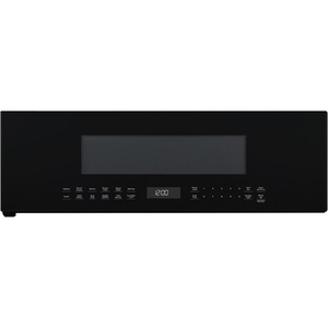 image:imageGE Profile 30 OvertheRange Low Profile Microwave 12 Cu Ft 1000 Watts 400 CFM Hood Vent LED Lighting Auto Defrost InstallerFriendly White UVM9125DYWWBlack