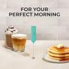 imagePowerful Milk Frother Wand  Mini ampamp Mighty Handheld Drink Mixer  Portable Coffee Frother For Latte Cappuccino Matcha Hot Chocolate Creamer  PinkAqua