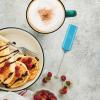 imagePowerful Milk Frother Wand  Mini ampamp Mighty Handheld Drink Mixer  Portable Coffee Frother For Latte Cappuccino Matcha Hot Chocolate Creamer  PinkBlue Sky
