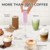 imagePowerful Milk Frother Wand  Mini ampamp Mighty Handheld Drink Mixer  Portable Coffee Frother For Latte Cappuccino Matcha Hot Chocolate Creamer  PinkCotton Candy