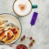 imagePowerful Milk Frother Wand  Mini ampamp Mighty Handheld Drink Mixer  Portable Coffee Frother For Latte Cappuccino Matcha Hot Chocolate Creamer  PinkDeep Purple