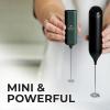 imagePowerful Milk Frother Wand  Mini ampamp Mighty Handheld Drink Mixer  Portable Coffee Frother For Latte Cappuccino Matcha Hot Chocolate Creamer  PinkEmerald