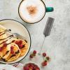 imagePowerful Milk Frother Wand  Mini ampamp Mighty Handheld Drink Mixer  Portable Coffee Frother For Latte Cappuccino Matcha Hot Chocolate Creamer  PinkGraphite