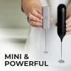 imagePowerful Milk Frother Wand  Mini ampamp Mighty Handheld Drink Mixer  Portable Coffee Frother For Latte Cappuccino Matcha Hot Chocolate Creamer  PinkGray