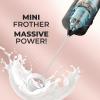 imagePowerful Milk Frother Wand  Mini ampamp Mighty Handheld Drink Mixer  Portable Coffee Frother For Latte Cappuccino Matcha Hot Chocolate Creamer  PinkJet Black Marble