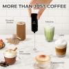 imagePowerful Milk Frother Wand  Mini ampamp Mighty Handheld Drink Mixer  Portable Coffee Frother For Latte Cappuccino Matcha Hot Chocolate Creamer  PinkMidnight Black