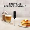imagePowerful Milk Frother Wand  Mini ampamp Mighty Handheld Drink Mixer  Portable Coffee Frother For Latte Cappuccino Matcha Hot Chocolate Creamer  PinkMidnight Black