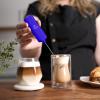 imagePowerful Milk Frother Wand  Mini ampamp Mighty Handheld Drink Mixer  Portable Coffee Frother For Latte Cappuccino Matcha Hot Chocolate Creamer  PinkRoyal Blue